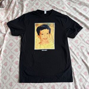 John Mulaney Tour Merch “From Scratch” Black Graphic Tee with Yellow Portrait